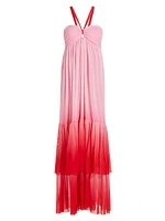 Wndrlust Ria Ombré Halter Maxi Dress