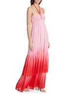 Wndrlust Ria Ombré Halter Maxi Dress