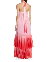 Wndrlust Ria Ombré Halter Maxi Dress