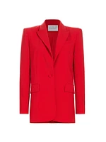 Stretch Crepe Boyfriend Blazer