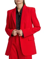 Stretch Crepe Boyfriend Blazer