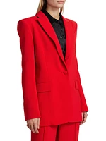 Stretch Crepe Boyfriend Blazer