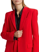 Stretch Crepe Boyfriend Blazer