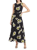 Wndrlust Mariyana Floral Cut-Out Midi-Dress