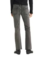 Peyton Mid-Rise Boot-Cut Jeans