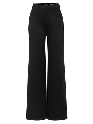 Hepburn Wide Leg High Rise Crop Jeans