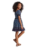 Little Girl's & Girl's Smocked Puff-Sleeve Dress