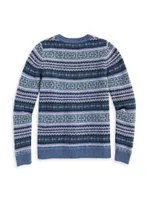 Little Girl's & Fair Isle Crewneck Sweater