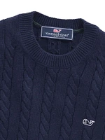 Little Boy's & Cable Knit Crewneck Sweater