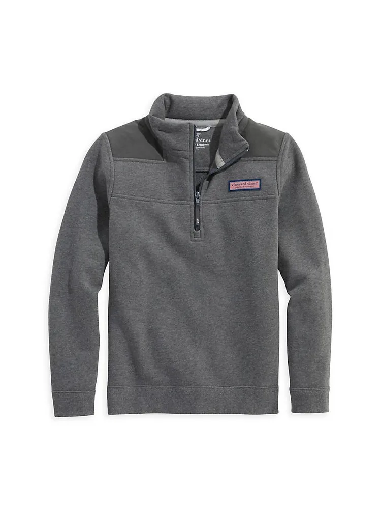 Little Boy's & Shep Quarter-Zip Sweater