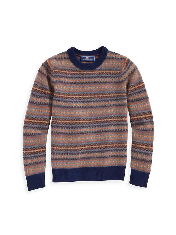 Little Boy's & Fair Isle Crewneck Sweater