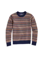 Little Boy's & Fair Isle Crewneck Sweater