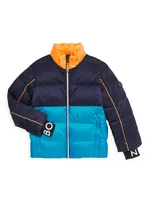 Little Boy's & Fritz Colorblock Puffer Jacket