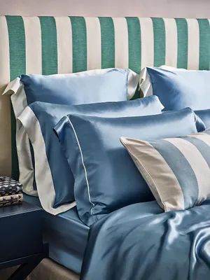 Summerhill Blue Pillowcase & Sheets Collection