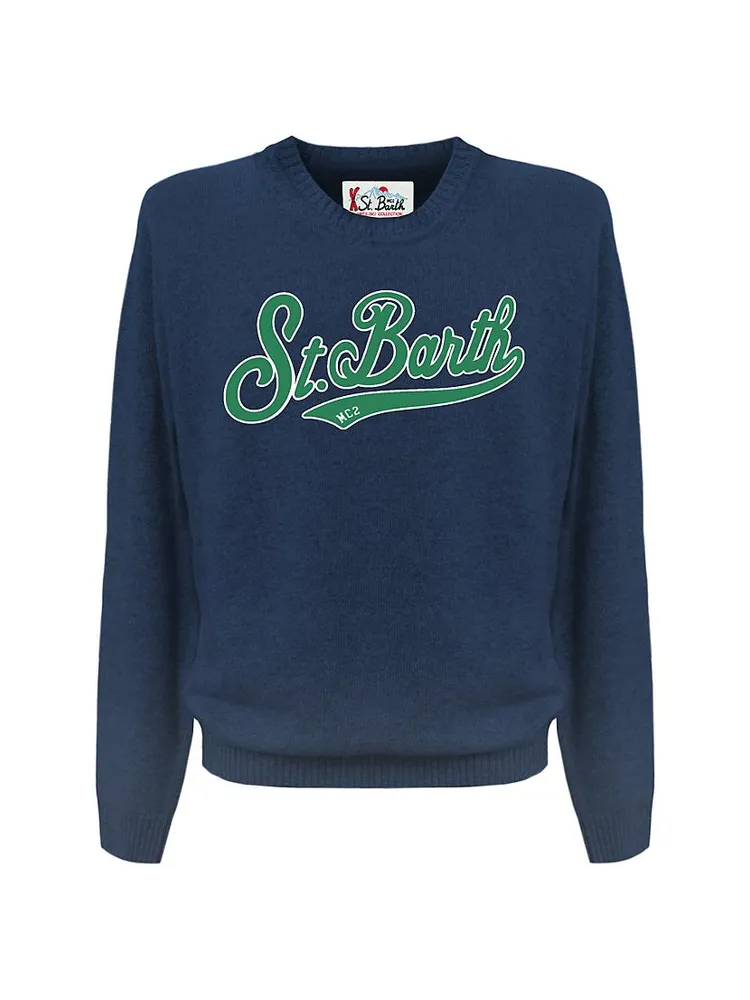 St. Barth Embriodered Crewneck Sweater