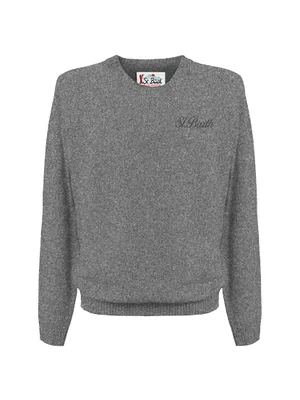 St. Barth Embriodered Crewneck Sweater