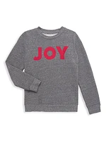 Little Girl's & Girl's 'Joy' Crewneck Sweatshirt