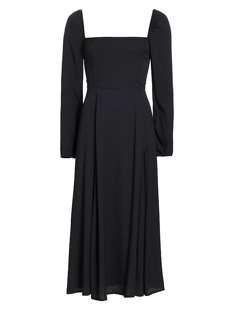 Sigmund Squareneck Midi-Dress