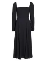 Sigmund Squareneck Midi-Dress