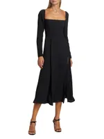 Sigmund Squareneck Midi-Dress