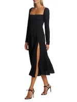 Sigmund Squareneck Midi-Dress