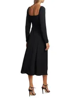 Sigmund Squareneck Midi-Dress