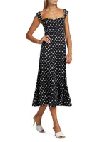 Bryson Polka Dot Midi-Dress