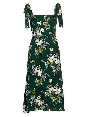 Twilight Floral Midi-Dress