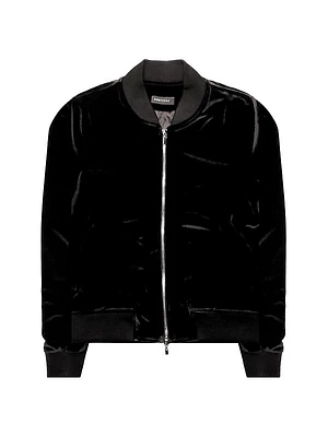 Maverick Velvet Bomber Jacket