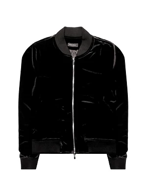 Maverick Velvet Bomber Jacket