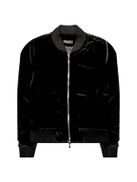 Maverick Velvet Bomber Jacket