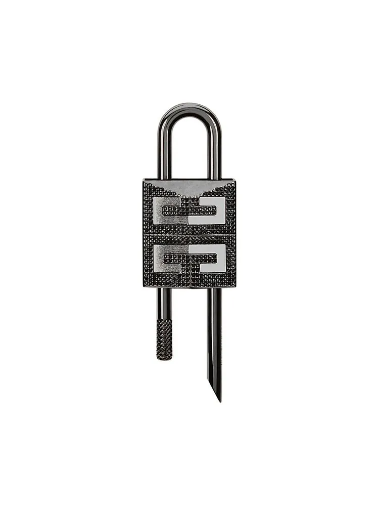 4G Padlock In Metal With Strass