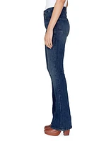 Le Mini Slit-Hem Boot-Cut Jeans