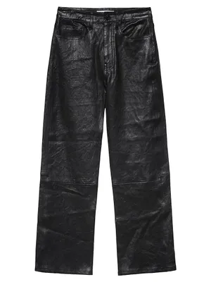 Le Jane Cropped Leather Pants