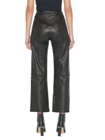 Le Jane Cropped Leather Pants