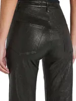 Le Jane Cropped Leather Pants