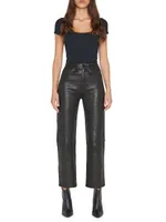 Le Jane Cropped Leather Pants