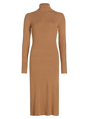 Emery Knit Turtleneck Midi-Dress