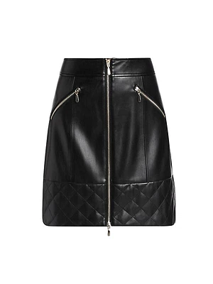 Wanda Vegan Leather Miniskirt