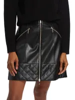 Wanda Vegan Leather Miniskirt