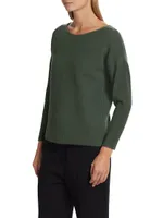 Ribbed Cashmere Pullover Sweater