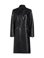 The Dina Vegan Leather Trench Coat