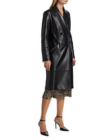 The Dina Vegan Leather Trench Coat