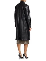 The Dina Vegan Leather Trench Coat