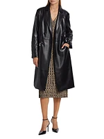 The Dina Vegan Leather Trench Coat