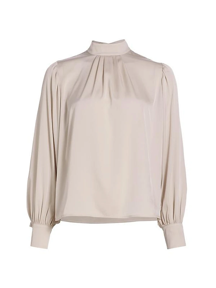 The Tiffany Stretch Silk Blouse