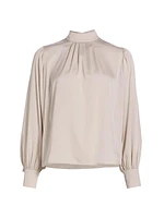 The Tiffany Stretch Silk Blouse