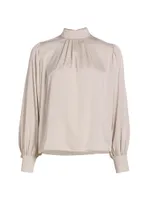 The Tiffany Stretch Silk Blouse