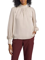 The Tiffany Stretch Silk Blouse