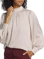 The Tiffany Stretch Silk Blouse